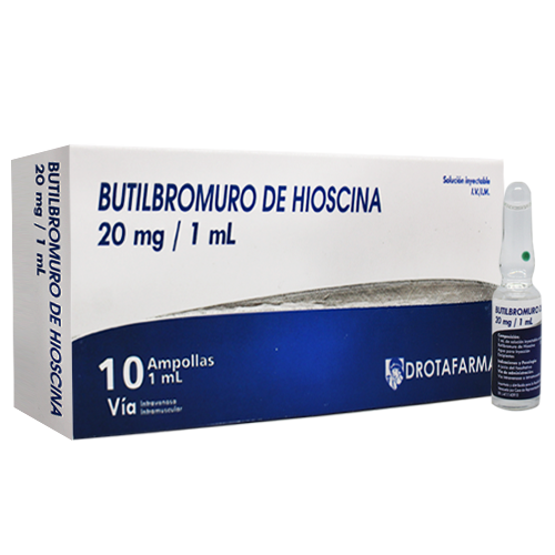 Butilbromuro De Hioscina 20 Mg 1 Ml Drotafarma