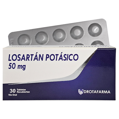 Losartán Potásico 50 mg Drotafarma